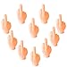 Price comparison product image 10 Pcs Middle Finger Puppet , Mini Finger Hands Funny Hand Puppet for Game, Halloween, Christmas, Funny Hand Accessories