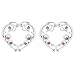 IPINK Non-Pierce Heart Nipple Ring Shield Set with Pink Gems
