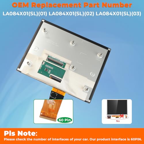 Image of 8.4 inch Uconnect 4C NAV UAQ Touch Screen Display LCD Monitor Replacement for Dodge RAM Jeep Chrysler 2017-2022, Replaces LA084X01(SL)(02)