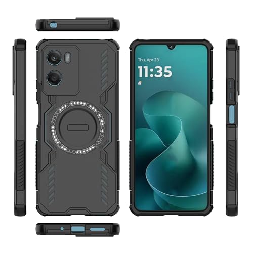 �Ή��@�� Motorola Moto G06 4G �g�уP�[�X,���M�݌v�A�}�O�l�b�g���h�U�X�}�z�P�[�X Black