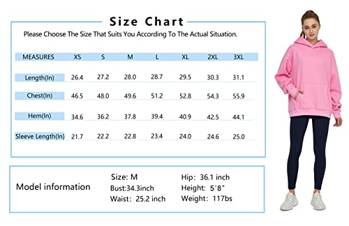 The Gym People Women's Oversized Hoodie Loose Fit Soft Fleece Pullover Hooded Sweatshirt With Pockets Black #TOP6