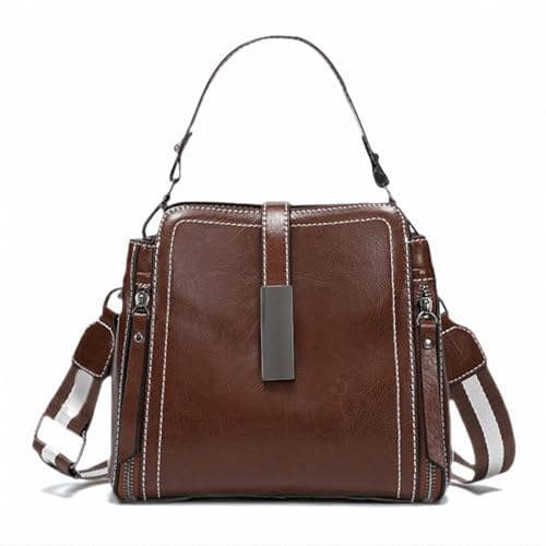Women's Leather Handbag Tote with Adjustable Strap, Purse Shoulder Bag
