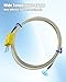 HUFEWU K-Type Thermocouple Wire 0-787℃ Fiberglass K-Type 2M Wire Temperature Probe Fit for Industrial Application Automotive Industry HVAC Etc