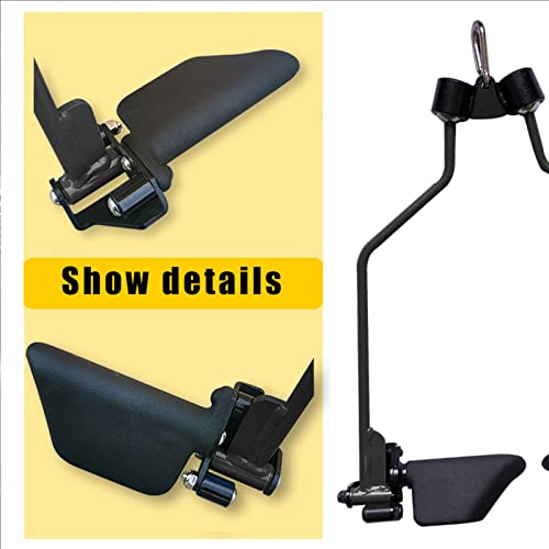 Image of Adjustable Lat Pull down Bar, Cable Machine Attachments for Gym, Home Gym Fitness T-bar Row Pulldown Attachments, Lat Pull Down Machine Wide Grip Neutral Grip Handle