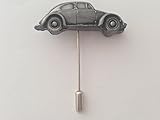 Handmade in Sheffield VW Beetle (Oval) Fenster hinten Motiv auf eine Krawatte Selfie Pin Mütze Schal Halsband Mantel
