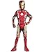 Produktbild Iron Man Mark 43 Kostüm, für Kinder, Avengers Age of Ultron Outfit, groß, Alter 810, Höhe 142,2-152,4 cm
