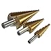 3pcs High Speed Steel HSS Drill Bit Set Round Shank Hex Titanium Coated Wood para Metal Drilling Tool TMP1105