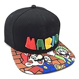 Ubephant Mario Kappe, Basecap Mario, Cartoon Baseball Cap Verstellbare Sonnenhut Baseball Cap Kinder ab 5-10 Jahren, M-Ario Kinder Geschenk