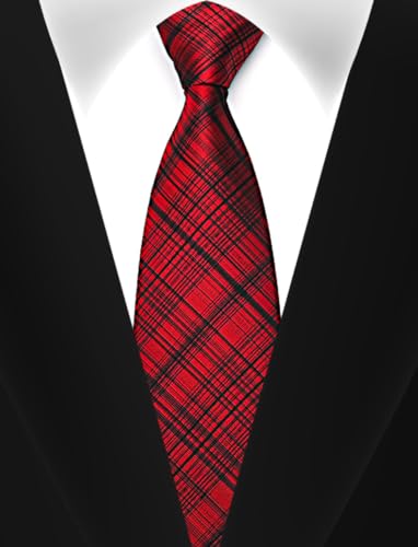 Image of Men's Tie Set with Pocket Square, Cufflinks and Gift Box | 100% microfiber; tie 59 x 3.15 in; square 10 x 10 in; gift box included