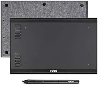 Parblo A610 Plus Drawing Tablet, 10.2 x 6.1 Inches Large Working Area Graphic