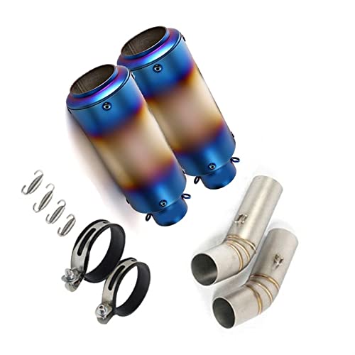 Escape para Ducati 848 1098 1198 con tubo de enlace medio y silenciador de 51mm en acero