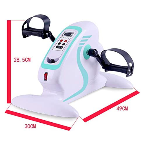 Image of Pedal Exerciser Electric Pedal Portable Electric Pedal Exerciser with Fixing Bracket, Mini Exercise Bike with Leg Protector, Under Desk Elliptical Maine for Home Office Elderly Rehabilitation Equipm