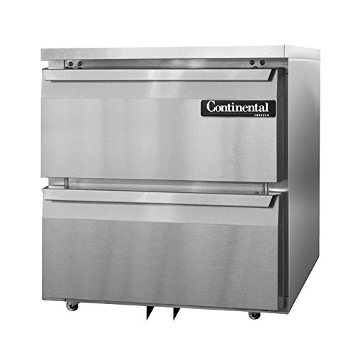 Continental Refrigerator DLF27-SS-U-D Designer Line Single Section Undercounter Freezer, 27