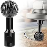 Ball Gouge Angle Grinder Attachment - 360° Sphere Rotary Burr for Rapid Wood Carving, Heavy-Duty Steel Spherical Grinding Head with Abrasive Teeth (Bowl, Log & Sculpture Crafting)