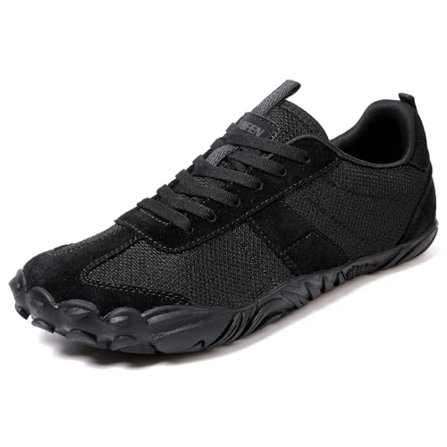 Image of UBFEN Womens Barefoot Shoes Mens Wide Toe Box Zero Drop Minimalist Sneakers | Laces Up, Lightweight, Breathable, Comfortable, Suitable for Walking, Travel, Light Hiking, Trail Running, Tennis, Daily Wear