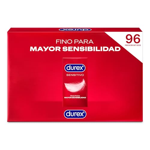 Durex Pack Preservativos Sensitivo Suave, 96 condones, El embalaje puede variar