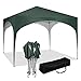 Produktbild WOLTU Pavillon Faltbar wasserdichter Faltpavillon Sonnenschutz Event Gazebo Gartenpavillon auf Terrasse Camping Festival mit Halbmonddach Pagodenzelt des Halbkreises aus Oxford Metallrahmen 3x3m Grün