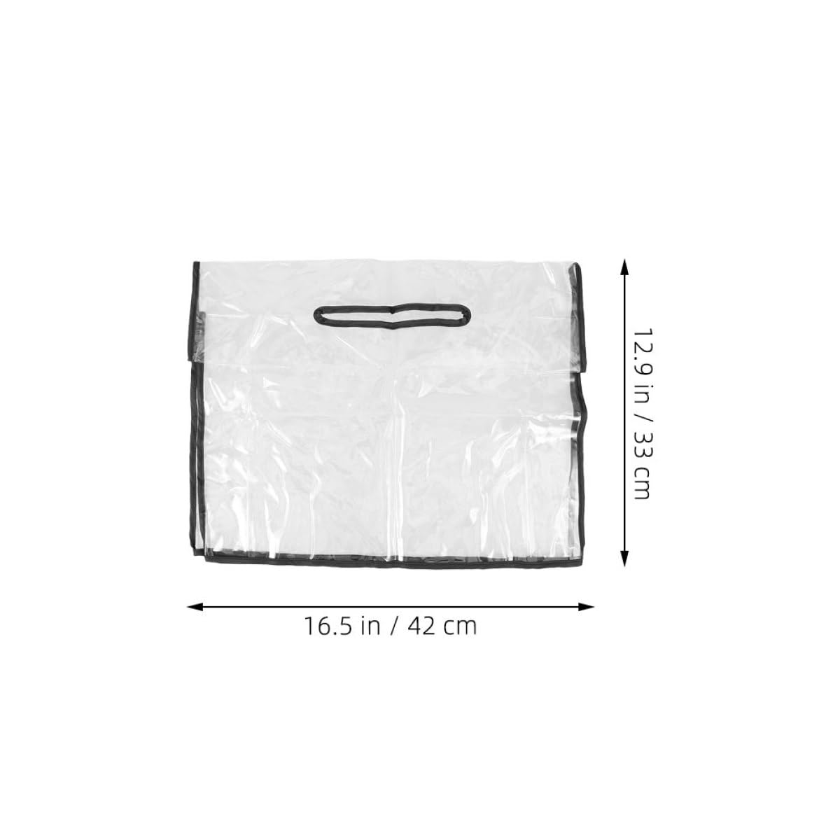 TOYANDONA Copri Borsa Antipioggia 2 Pezzi in PVC per Viaggio e Campeggio | Compatibile Borse a Mano, Protezione Contro la Pioggia, Superficie Liscia Trasparente, Formato 16, 5x12, 9x4, 7 Pollici