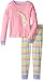 The Children's Place Little Girls' Long Sleeve Top and Pants Pajama Set, Rainbow Pink 65448, 4