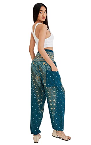 Joob Joob Boho Pants for Women - Hippie Harem Pants Women - Womens Yoga Pants – Comfy Bohemian Flowy Hippie Clothes