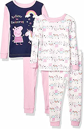 Peppa Pig pyjama long fille 4 pièces vêtement nuit coton taille 5 ans