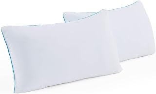 Linenspa King Size Shredded Gel Memory Foam Pillows 2-Pack - Cooling, Customizable Support for Side, Back & Stomach Sleepers, CertiPUR-US Certified