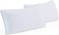 Linenspa Pacote com 2 almofadas de espuma viscoelástica desfiada, padrão (pacote com 2), branca, 2 unidades