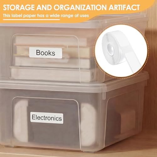 Étiquettes autocollantes thermiques 12x40 mm pour organiser la cuisine et les câbles