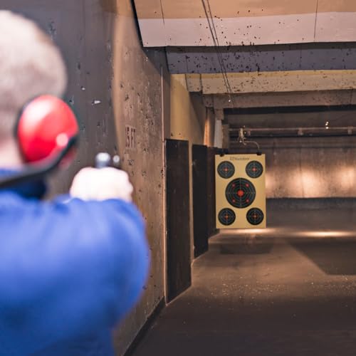 45 Pack Paper Targets - 17 x 25 Inch Multiple Aiming Zones Shooting Targets - 4 Clips Included - Perfect for Indoor and Outdoor Range, Airsoft, Pellet Gun, Rifle, Pistol Practice - Thumbnail 6