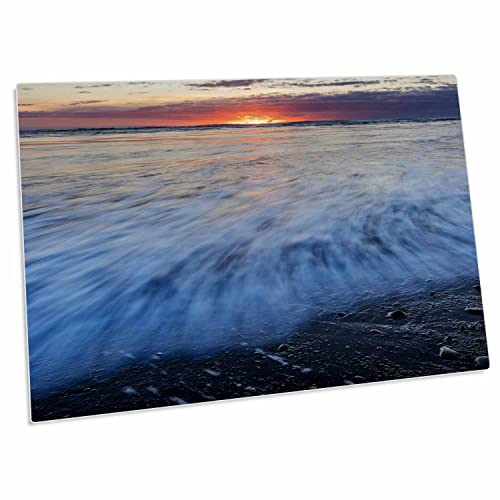 3dRose Sunrise Over The North Atlantic Ocean Desk Pad miniatura 1