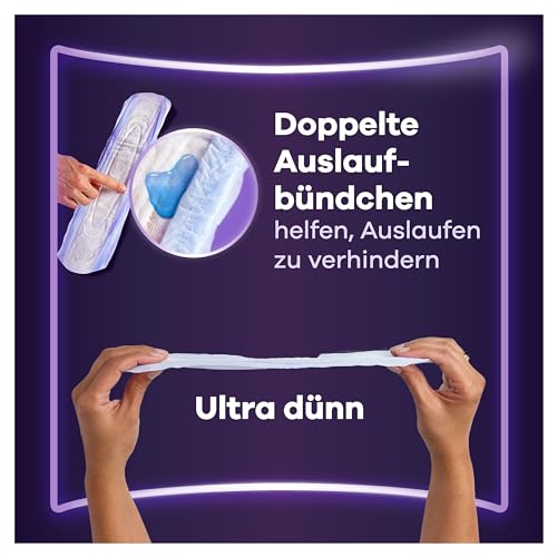 Always Discreet Inkontinenzeinlagen für Frauen Ultimate Nacht 20 Stück Extra Sicher und Diskret