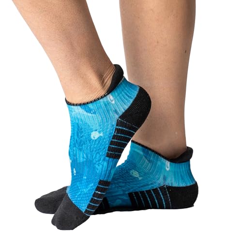 Image of Viasox Ankle Compression Socks for Women & Men, 14 mmHg Support Improves Circulation, Extra Cushioned