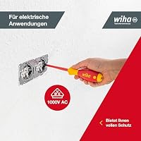 Wiha Schraubendreher Set 6-teilig Elektriker VDE geprüft, isoliert 1.000 V (00833) I Profi Schraubenzieher Set Schlitz/Kreuz I Elektriker Werkzeug – Ansicht 2