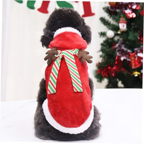 Disfraz de Navidad para perros talla L con bufanda miniatura 5