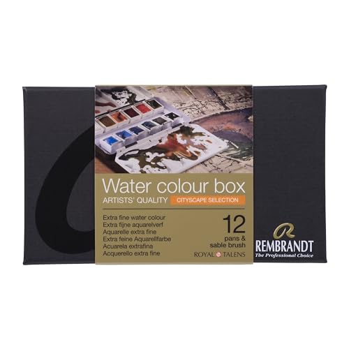 Aquarela Profissional Rembrandt Cityscape Selection 12 Pans