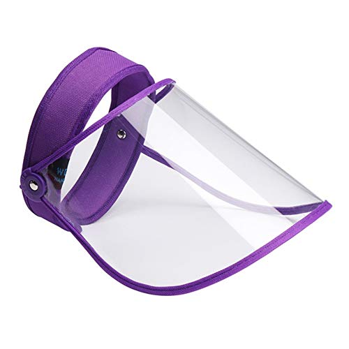 Preisvergleich Produktbild KAIKUN Visier Gesichtsschutzschirm Gesichtsschutz Anti Splash Sicherheit Abdeckung Einstellbare Gesicht Schild Shiled Gesicht Schutz Klar Sicherheit Visier Purple