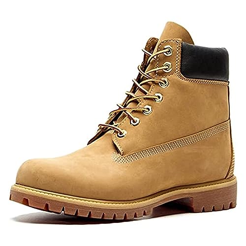 SUREWAY Mens Heavy Duty Soft Toe Work Boots for Men,Goodyear,Durable Comfortable Proved,Premium Nubuck Leather Working Construction Boot,Slip/Oil/Water Resistant Industrial Safety Shoes
