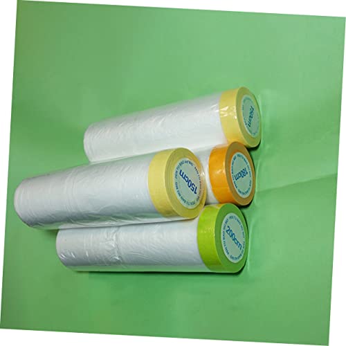 UKCOCO 6 Rolos Papel De Máscara Fita e Cortina Filme De Máscara Pré-gravado Fita Adesiva Variada Fit