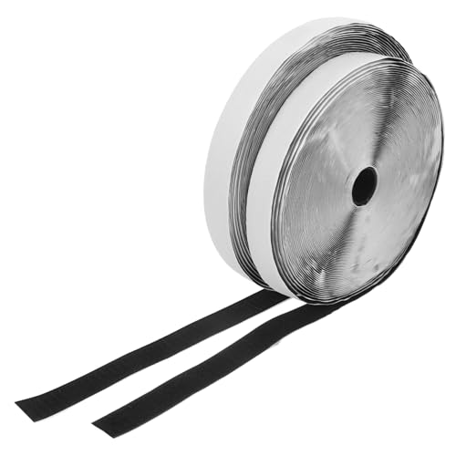 Beatifufu Non-Slip Adhesive Strips for Floor Carpet 25m/roll Nylon Hook and Loop Strips for DIY Decor