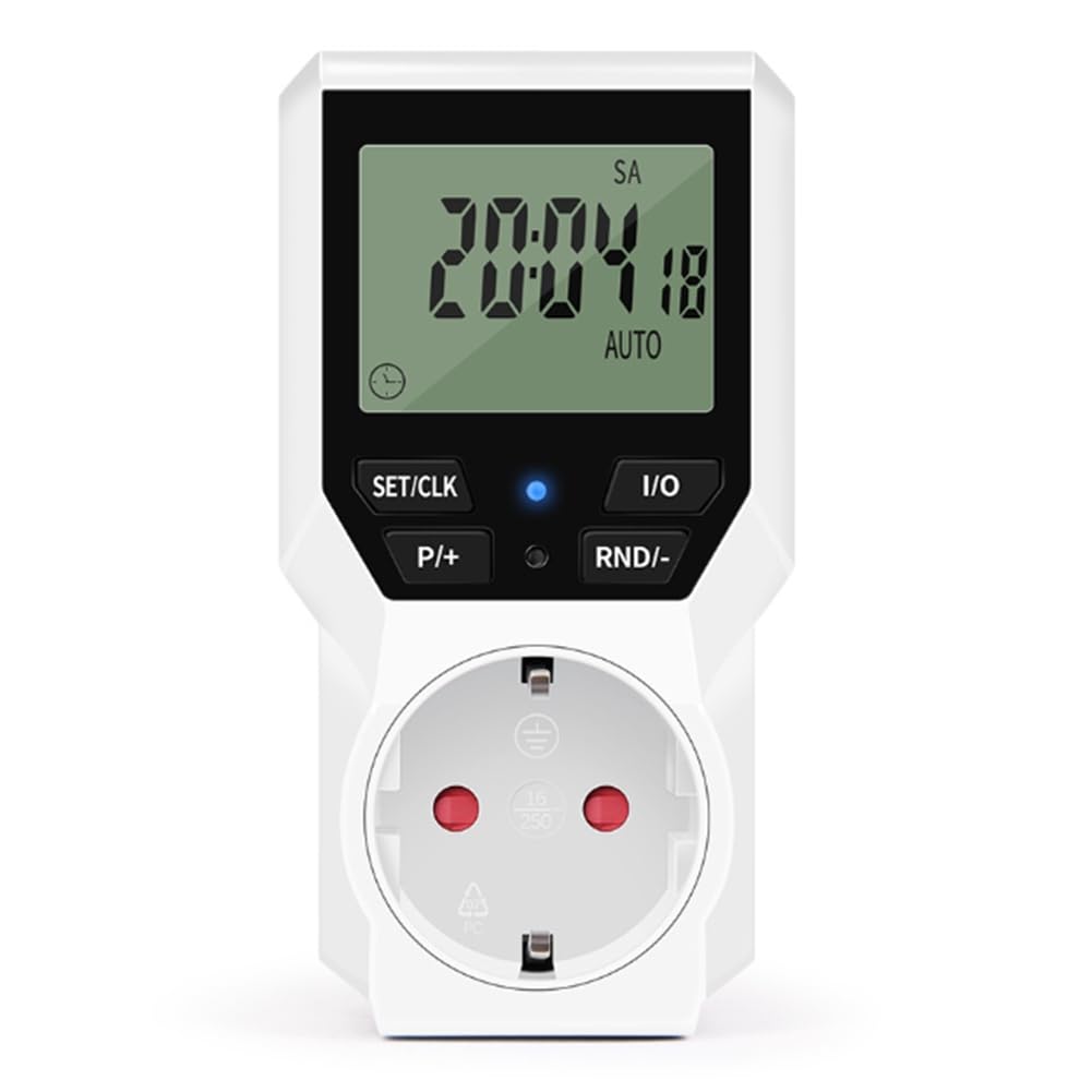 Commutateur de minuterie électronique programmable LCD pour automatiser vos appareils sur prise EU