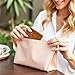 Energather Credit Card Wallet, PU Leather Slim Credit Card Holder for Women with Key Chain, Fashion Heart-shaped Small Card Holder Wallet Coin Change Purse for Shopping, and Daily Travel (Dark brown)