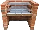 SunshineBBQs Stainless Steel DIY Brick Built in BBQ Kit for Charcoal - 67cm x 40cm Grill