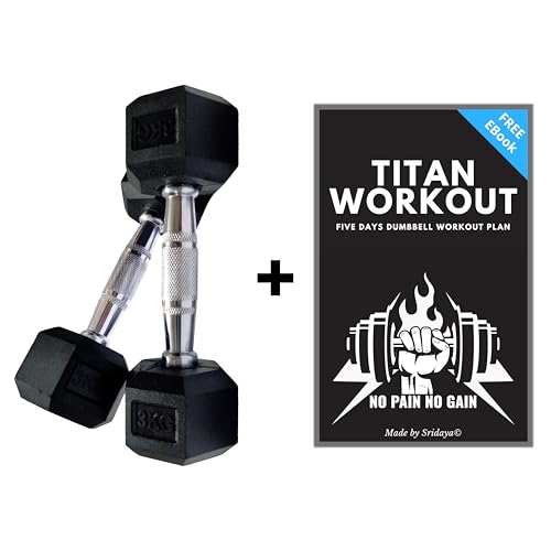 Image of Hex Dumbbell Combo 52kg Set - 1 2.5 5 7.5 10kg Rubber Coated