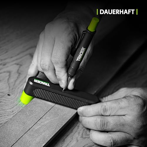 Tracer Markierungshilfe-Set - Mittenfinder/centre-finder und Markierungswerkzemit Scribe Block