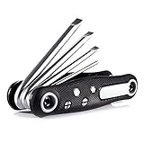 BOROCO 8 in 1 Multifunction Folding Screwdriver Set Portable Phillips Slotted Screw Driver Bits Precision Hand Tools Universal Pocket Portable Bike Maintenance Tool Kit - Image 8