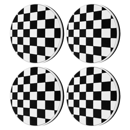 Juego de 4 Posavasos de PVC para Auto 2.7 in Antideslizante miniatura 1