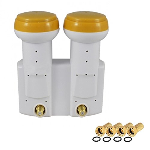 Golden Media LNB Monobloc Twin 0,1 DB Full HD 3D Ready + 4 FICHES F Cover