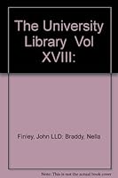 The University Library  Vol XVIII: B000MEA9T6 Book Cover