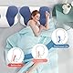 UrbanHomes Orthopädisches Kissen Kopfkissen, Antischnarchkissen Nackenstützkissen Ergonomisches Memory Foam Kissen für Seitenschläfer, Rückenschläfer&Bauchschläfer nackenkissen für Männer