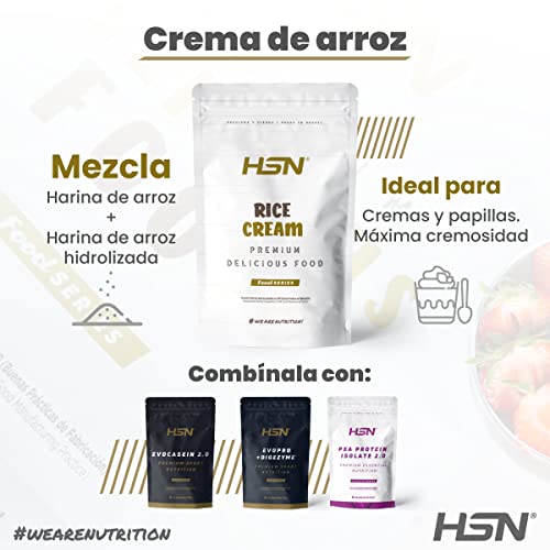 Crema de Arroz de HSN | Rice Cream | Sin Azúcares Añadidos | Textura Extra-Cremosa y Suave | No-GMO, Vegana, Apta para… - Imagen 7